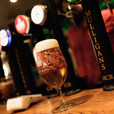 Beer on display at Mulligans venue